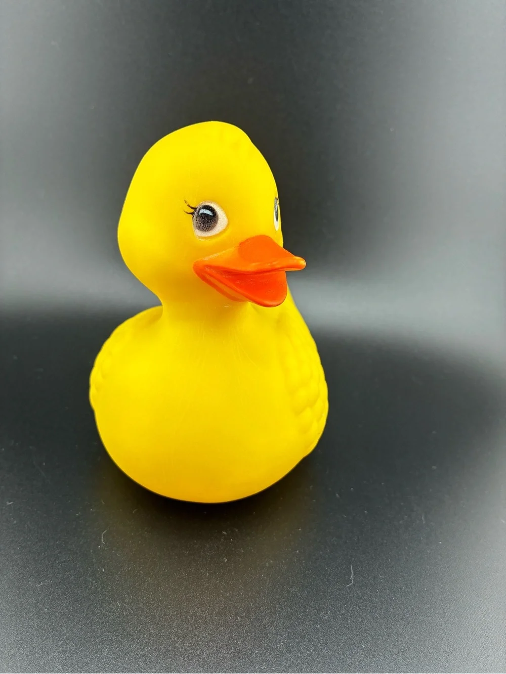 Large Vintage Yellow Rubber Duck Bath Toy‎ 1977